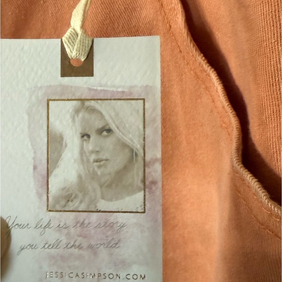 Jessica Simpson|Coral pastel denim shorts,infinite high waist short, NWT•••22W - Picture 10 of 16